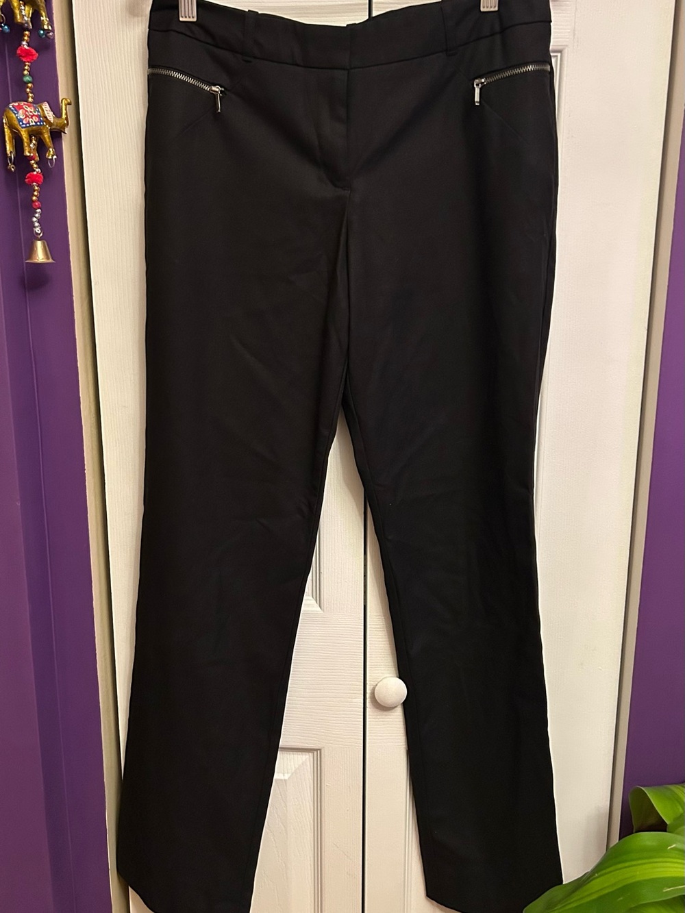 Women's Dress Pants with Zip Pocket Detail (8)